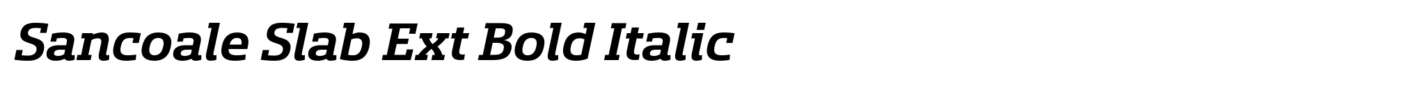 Sancoale Slab Ext Bold Italic image